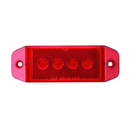 Optronics Red Surface Mount Marker/Clearance Light With Reflex Lens MC70RB